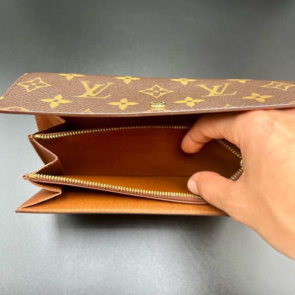 LOUIS VUITTON Monogram Pochette Porto Monnaie Bi-fold Long Wallet - Picture 6 of 8